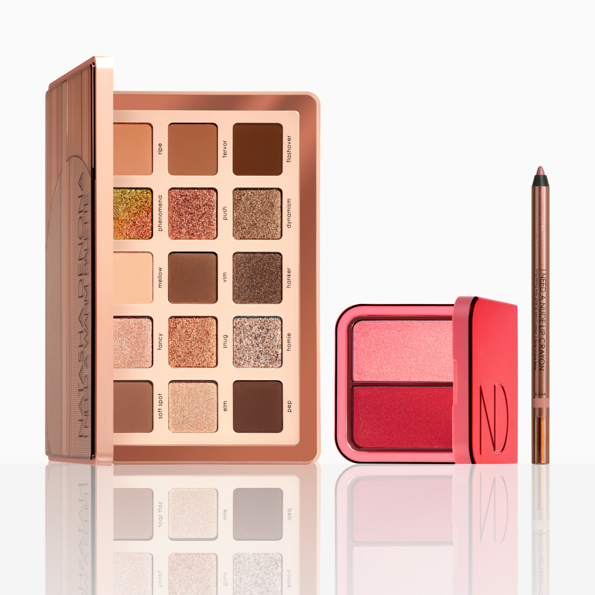 I NEED A WARM PALETTE + HY-BLUSH + INAN CRAYON SET - נטאשה דנונה מייקאפ