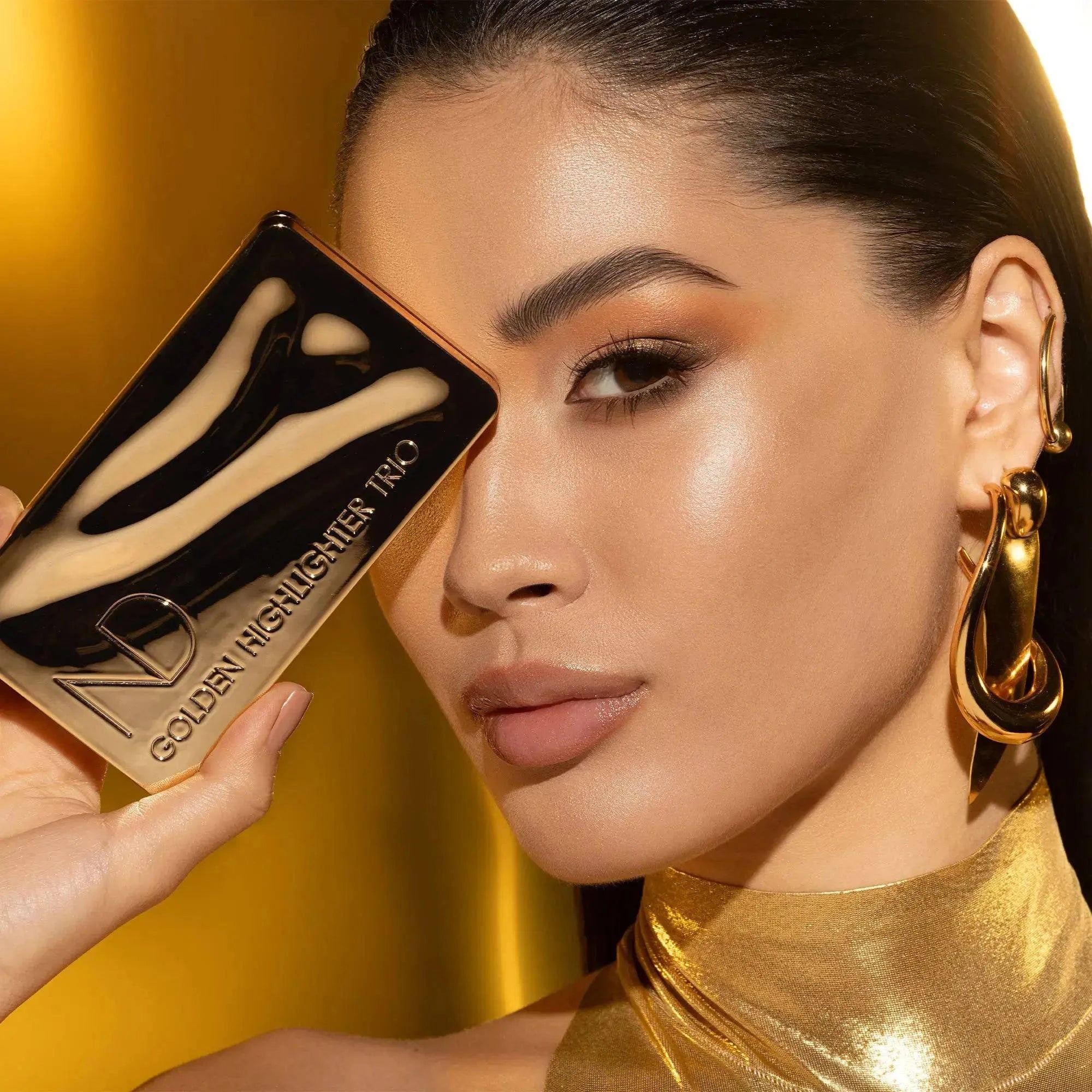 GOLDEN HIGHLIGHTER TRIO - פלטת היילייטרים גולדן טריו Natasha Denona-NEW