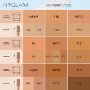 HY-GLAM POWDER FOUNDATION - מייקאפ פודרה היי-גלאם פאודר פאונדיישן -  